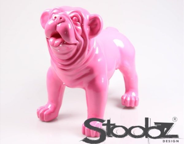 Stoobz beeld van een roze fuchsia engelse bulldog pup kopen