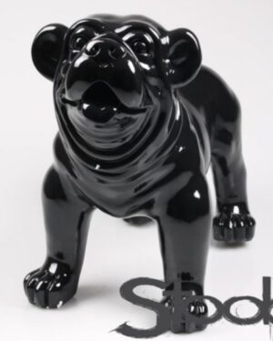 Stoobz beeld van een zwarte engelse bulldog