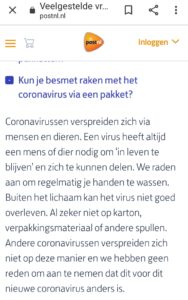 Veiligheid bij Coronavirus