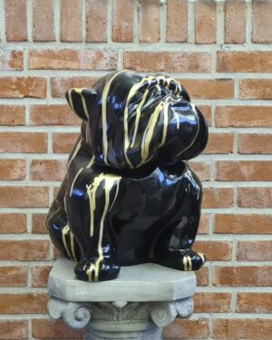 Dikke bulldog kunstbeeld kopen kunstgalerie