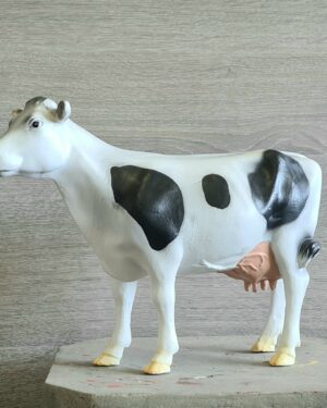 Beeld Holstein koetje zwart wit