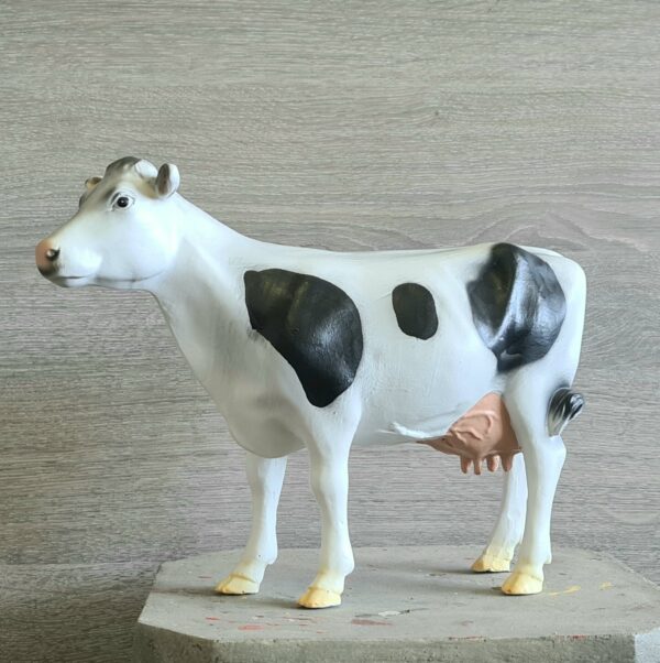 Beeld Holstein koetje zwart wit