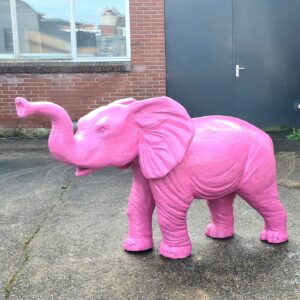 Polyester dierenbeelden, tuinbeeld grote olifant