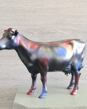 Beeldje beschilderde Holstein koe