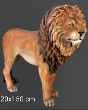 Beeld Lion King, levensgrote leeuw