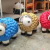 XL Beeld blauw schaap - Afbeelding 2