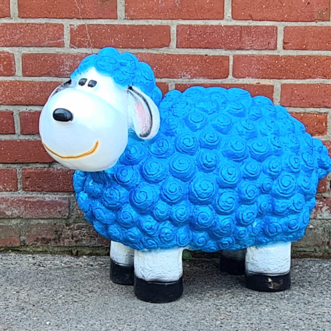 actie Vorige Gom Kunststof beelden van grappige schapen in diverse kleuren