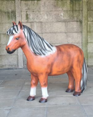 Vos kleur polyester shetlander