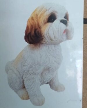 Beeldje Shih Tzu zit