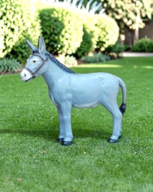 Grijs ezel beeld kopen voor in de tuin of interieur, decoratiebeeld